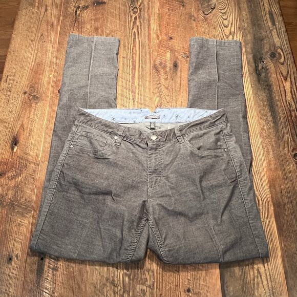 TOAD & CO Corduroy Pants Straight Leg Organic Cotton Gray Casual Women's Size 12 - Picture 4 of 16